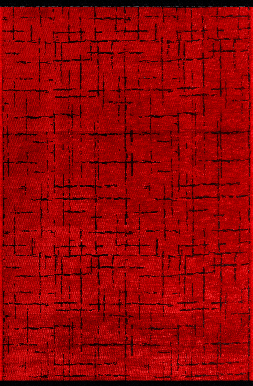 Netline Home Machine Washable Rug NT201 – RED Soft Chenille