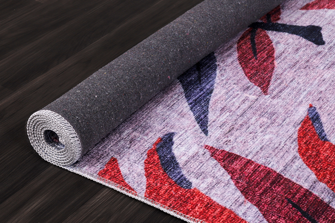 Netline Home Rugs Depot Modern Beige Floral Washable Rug Design 3001