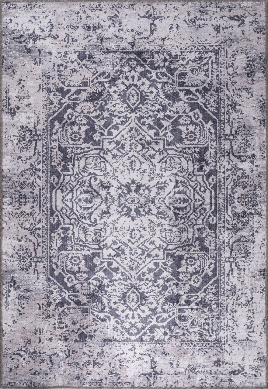 Netline Home Rugs Depot Traditional Blue Abstract Washable Rug Design 1338