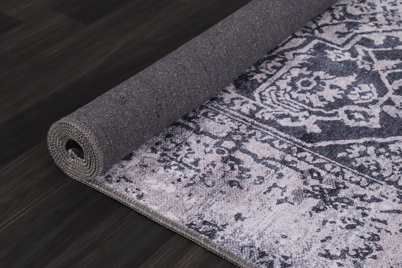 Netline Home Rugs Depot Traditional Blue Abstract Washable Rug Design 1338