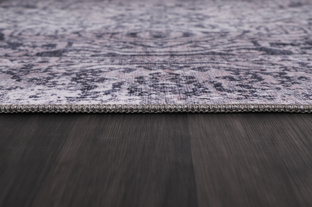 Netline Home Rugs Depot Traditional Blue Abstract Washable Rug Design 1338