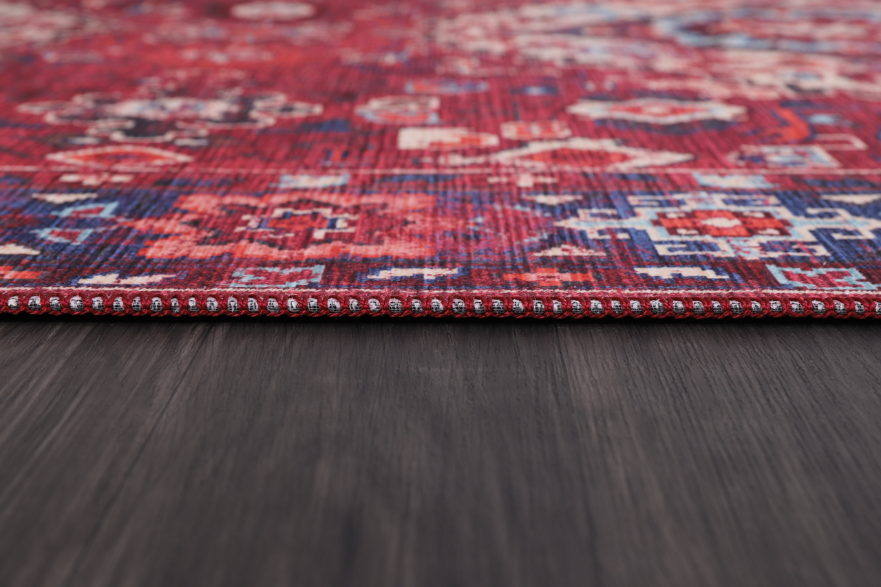 Netline Home Rugs Depot Geometric Black & White Patchwork Washable Rug Design 1307