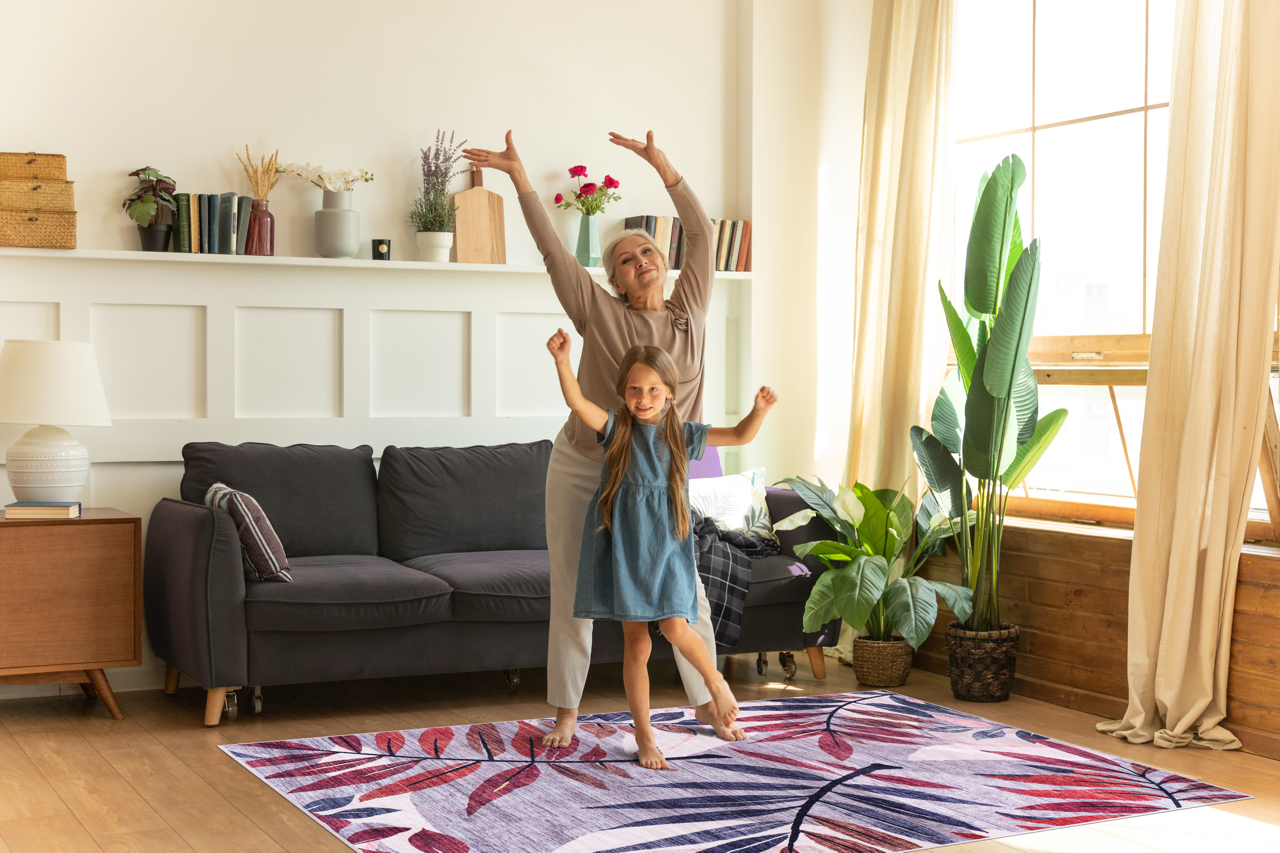 Netline Home Rugs Depot Modern Beige Floral Washable Rug Design 3001