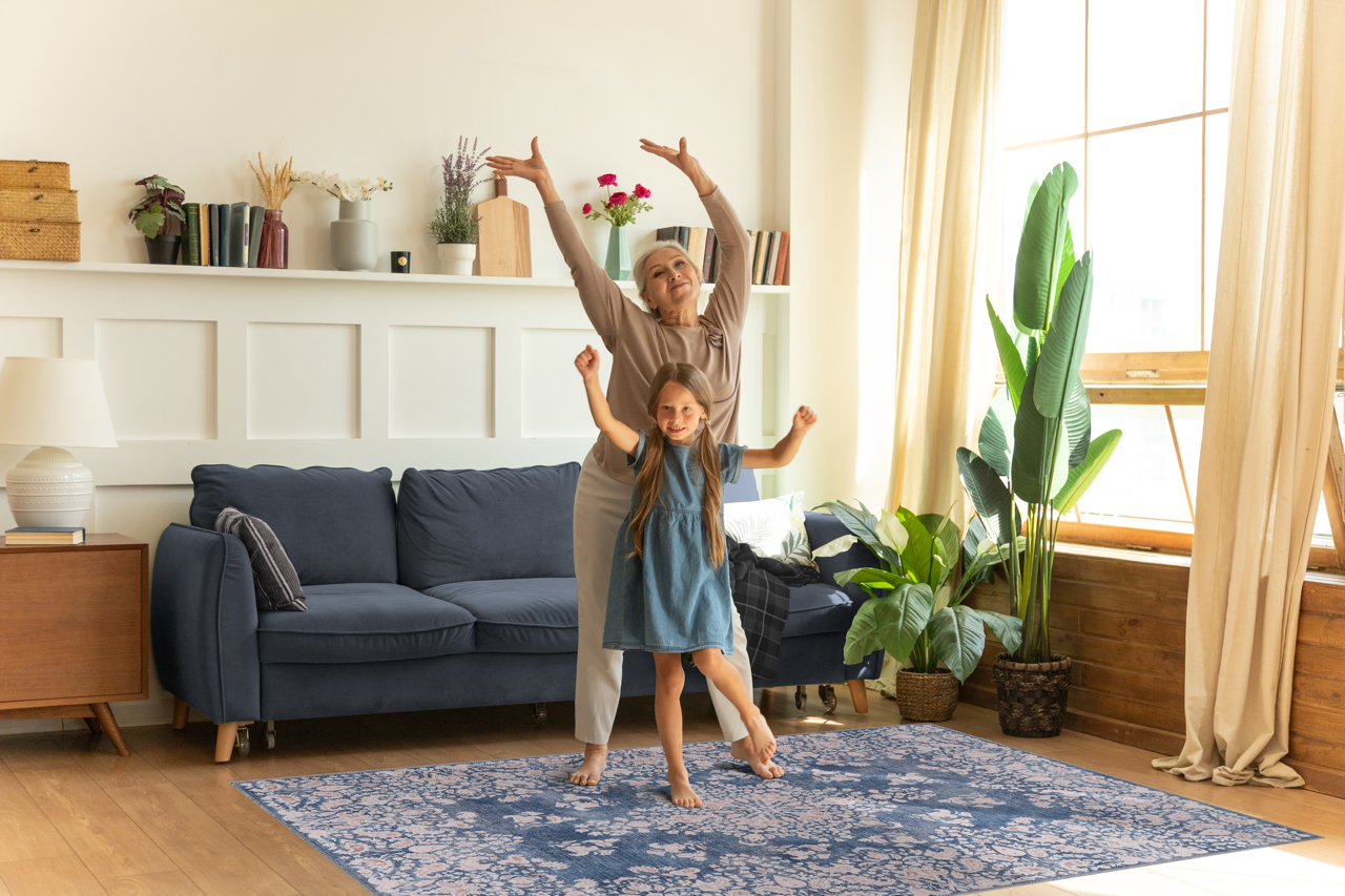 Netline Home Rugs Depot Modern Beige Floral Washable Rug Design R3