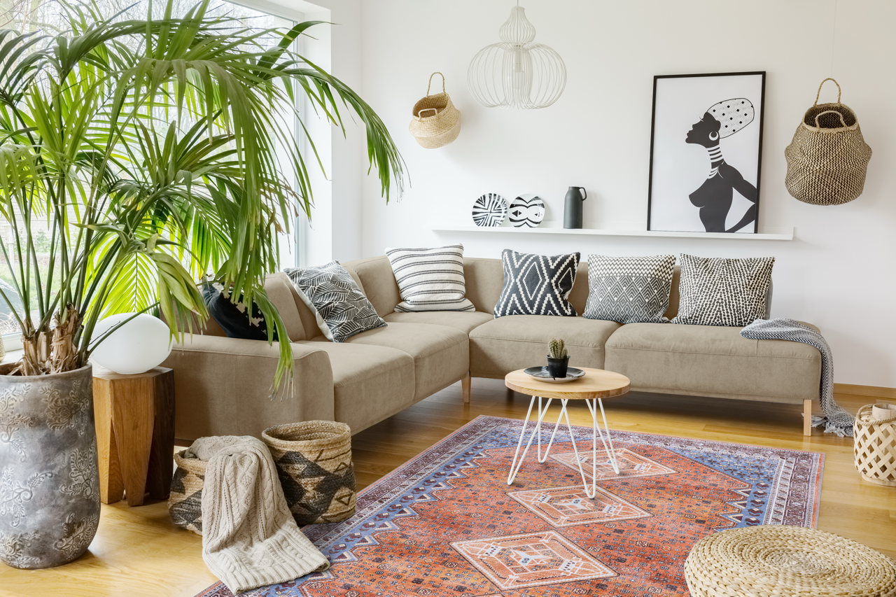 Netline Home Rugs Depot Tribal Multicolor Geometric Washable Rug Design R1