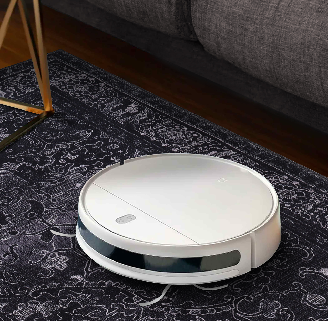 Netline Home Rugs Depot Tribal Black Geometric Medallion Washable Rug Design 1318