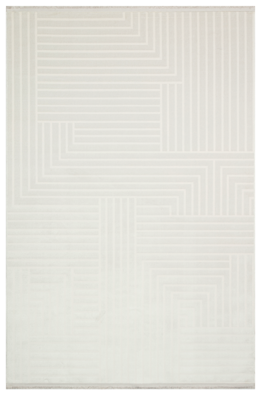 Netline Home Rugs Depot Beige Modern Cunda CN014 Area Rug – 100% Acrylic, Non‑Shed, Easy‑Clean, Durable | Bedroom, Study, Kids Room, Entryway