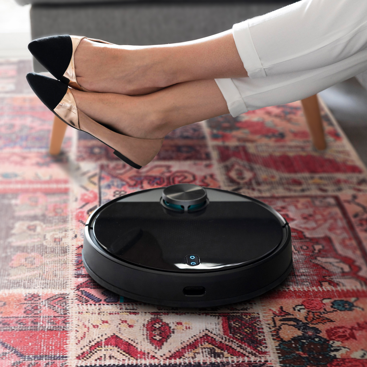 Netline Home Rugs Depot Kilim Red Medallion Patchwork Washable Rug Design 1306