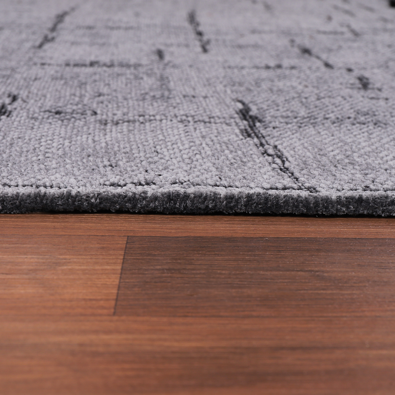 Netline Home Machine Washable Rug NT201 – DARK GRAY Soft Chenille