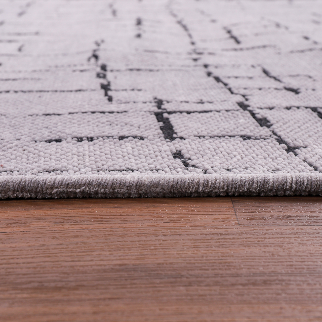 Netline Home Machine Washable Rug NT201 – GRAY Soft Chenille