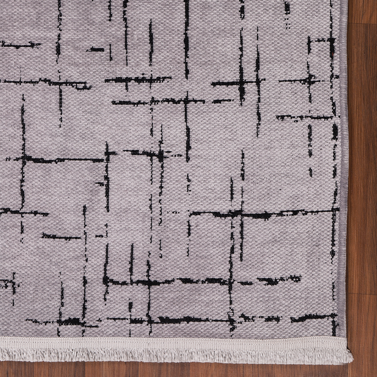 Netline Home Machine Washable Rug NT201 – GRAY Soft Chenille