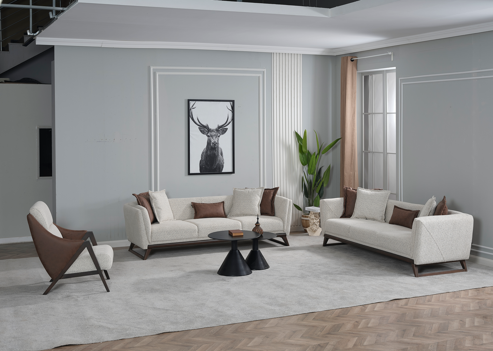 Modern Ramada sofa set by Netline Home Interior featuring plush cushions and sleek design for stylish living room comfort.