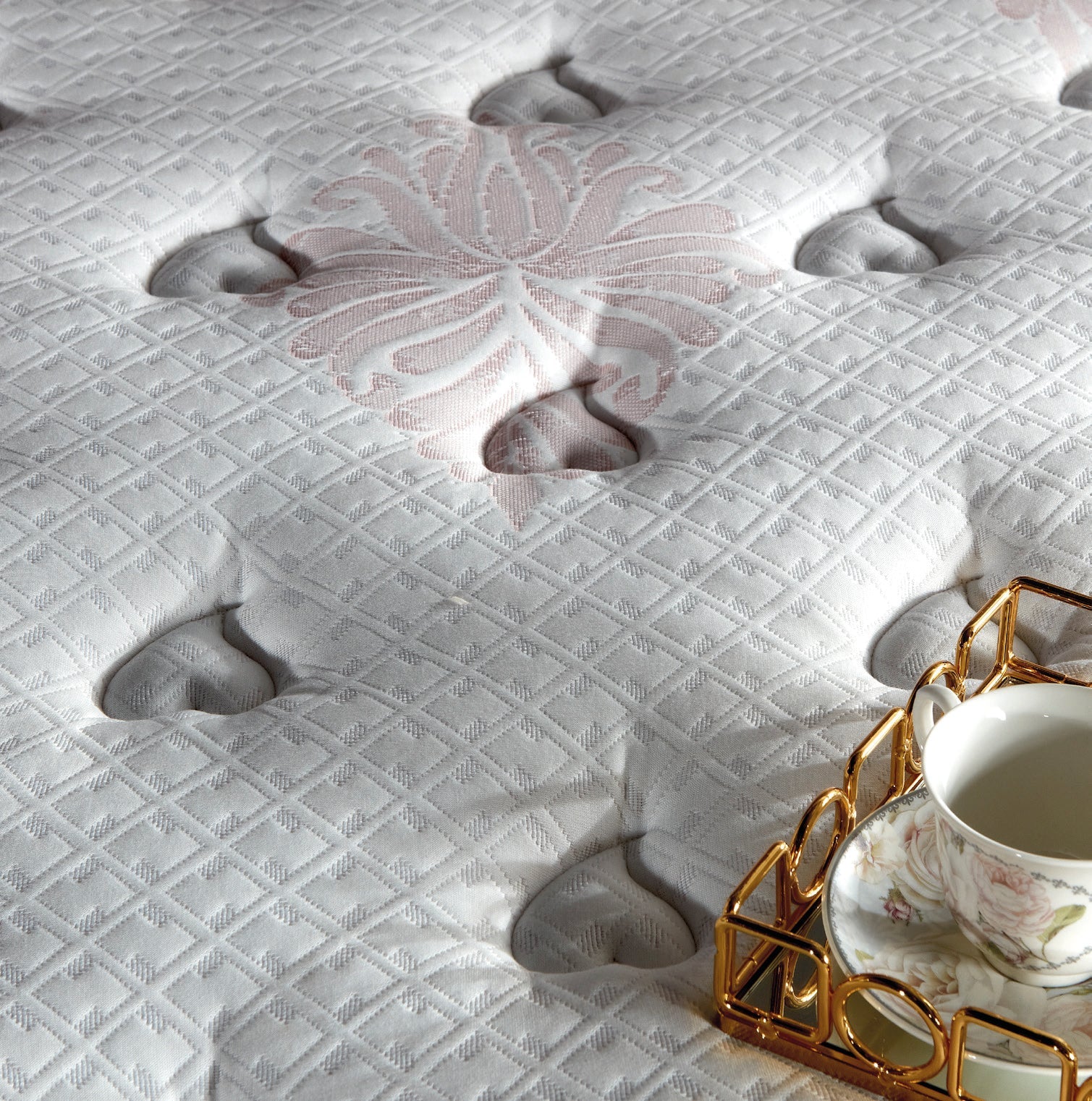 Netline Home Interior Rosa Bed Sets with stylish, cozy bedding and decorative pillows in a modern bedroom setting.