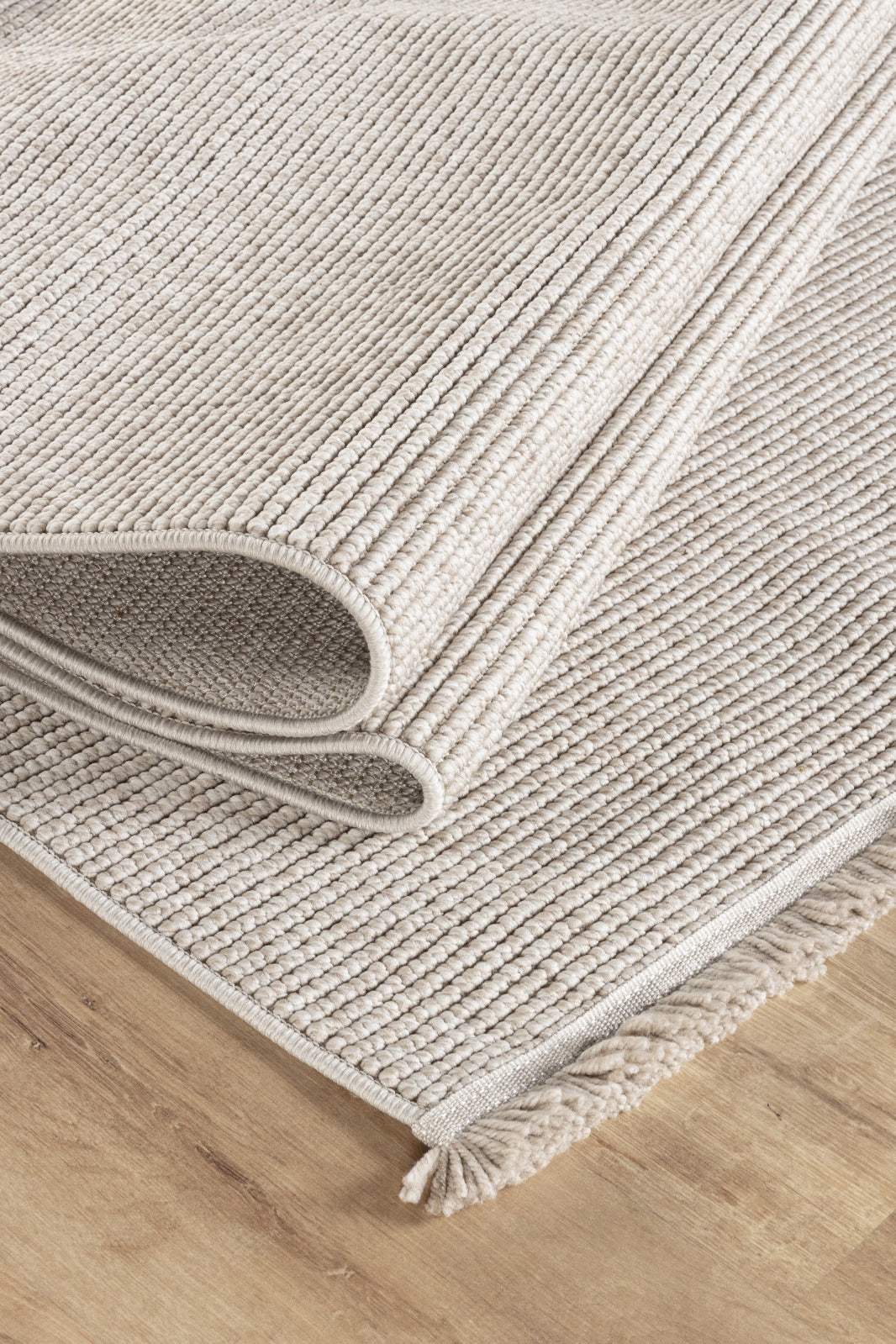 Netline Home Rugs Depot White Modern Ecoloop EC001 Area Rug – 100% Polyester, Non‑Shed, Easy‑Clean, Durable | Bedroom, Study, Kids Room, Entryway