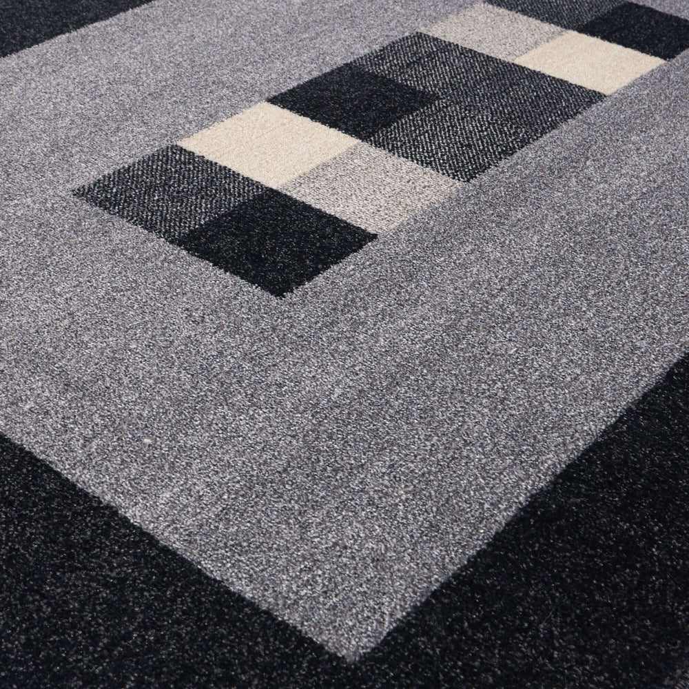 Ephesus Grey Black Rug – 7439GB