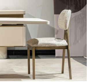 Contemporary Barcelona dining chair by Netline Home Interior with cushioned seat and sleek wooden legs for everyday dining comfort.
