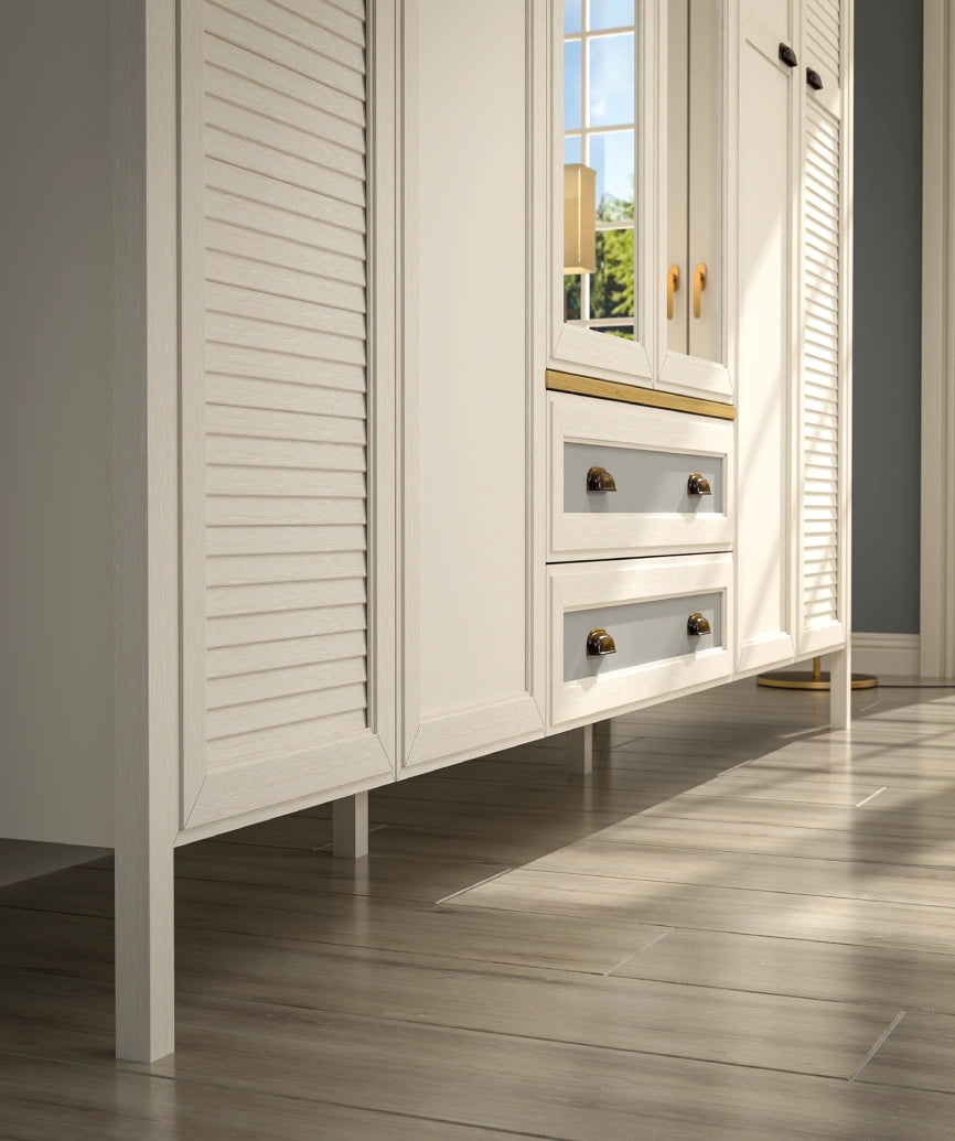 Elira Premium Moonstone 6-Door Wardrobe - Moonstone Wardrobe Made in Turkey to Order for UK Bedroom Interiors - Moonstone wardrobe by Netline Home Interior