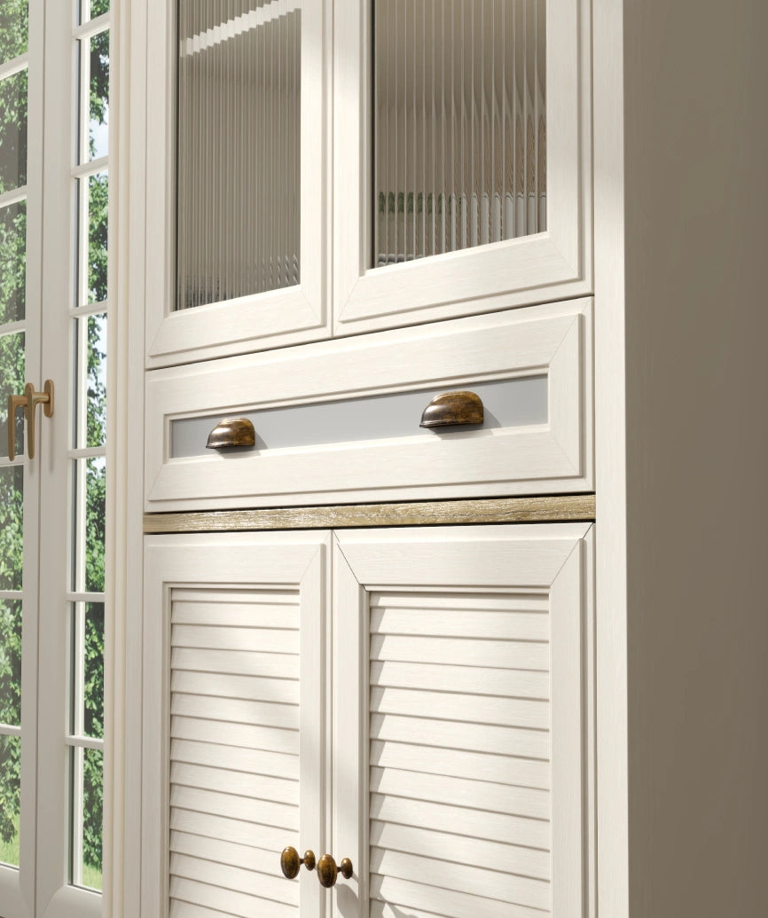 Misio Premium Legnano 4-Door Single Drawer Buffet Cabinet - Legnano Display Cabinet Made in Turkey to Order for UK Dining Room Interiors - Legnano display cabinet by Netline Home Interior