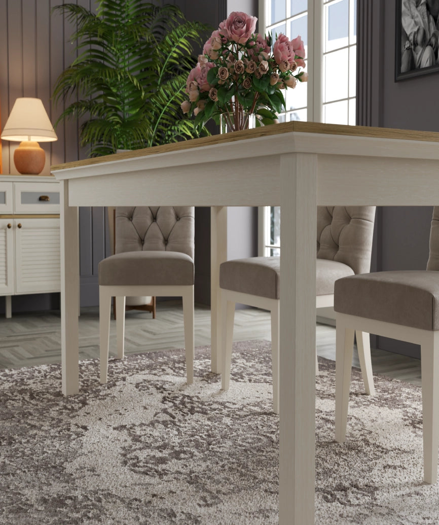 Mavrova Premium Moonstone Dining Table - Moonstone Dining Table Made in Turkey to Order for UK Dining Room Interiors - Moonstone dining table by Netline Home Interior