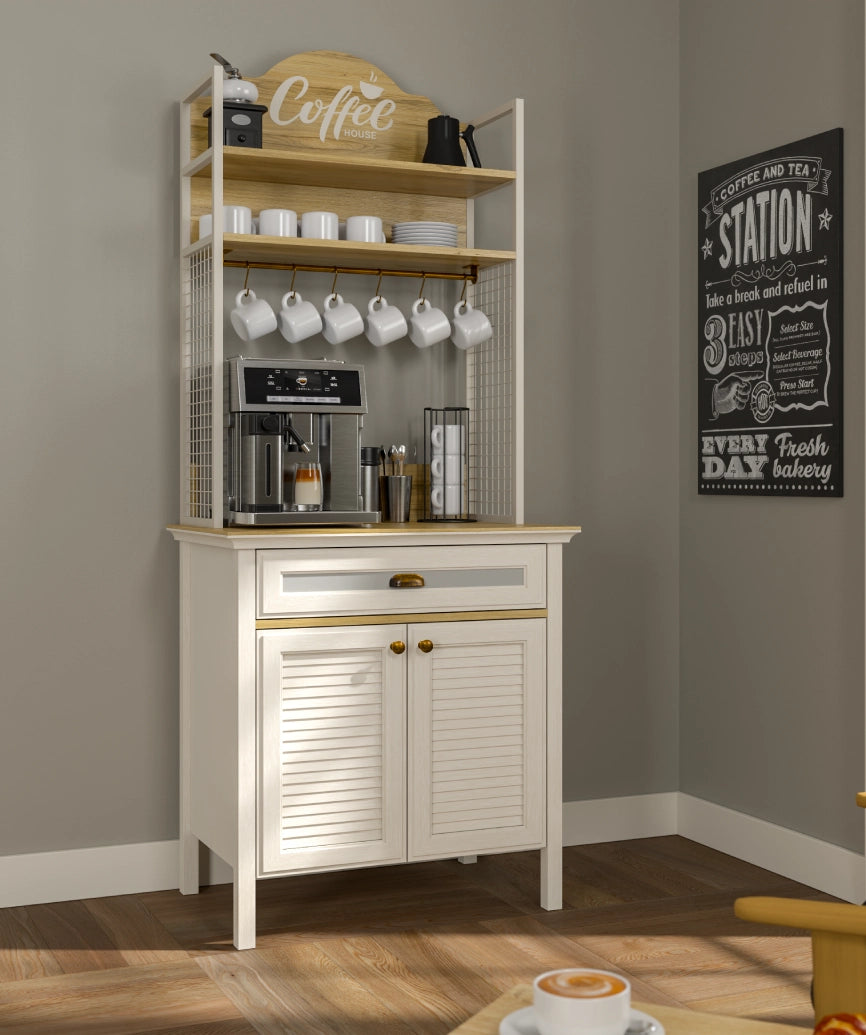 Salina Premium Moonstone Coffee Corner - Moonstone Coffee Cabinet Made in Turkey to Order for UK Dining Room Interiors - Moonstone coffee cabinet by Netline Home Interior