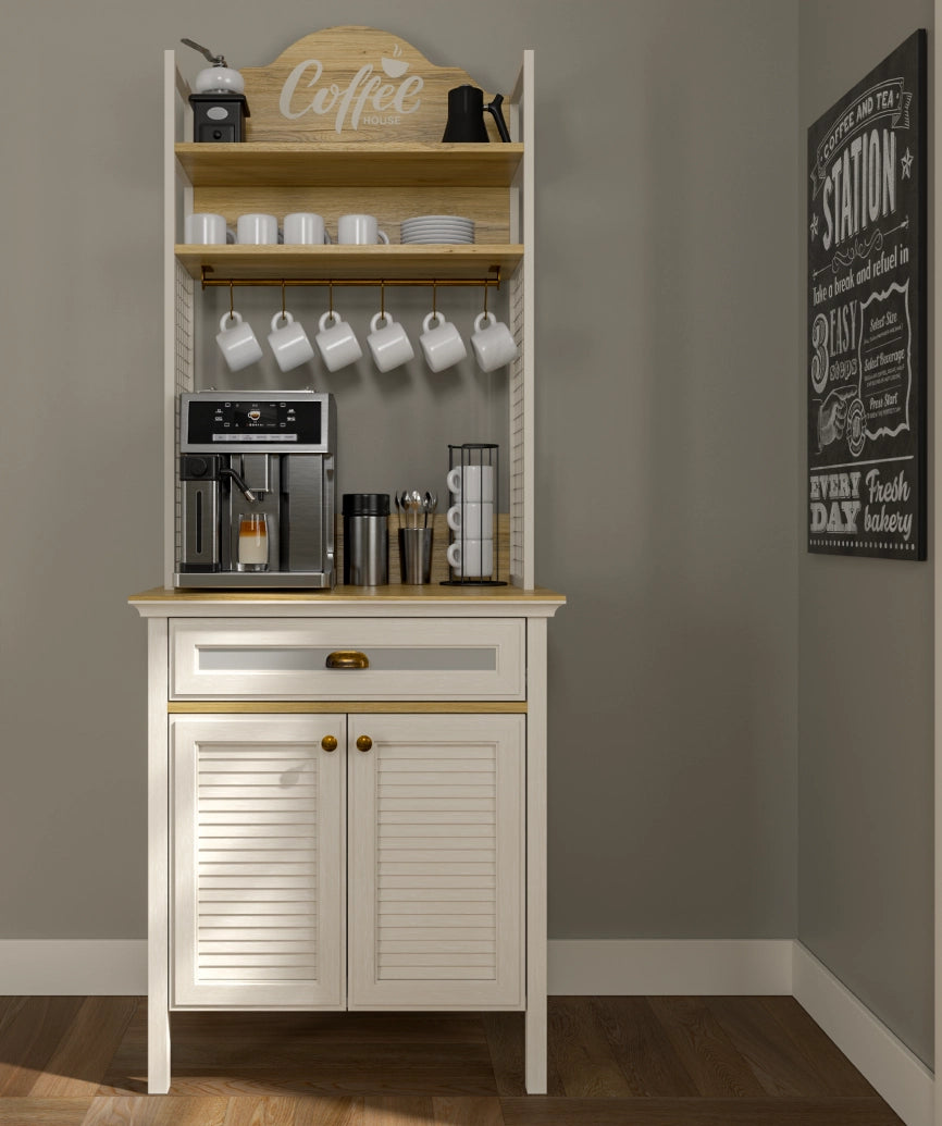 Salina Premium Moonstone Coffee Corner - Moonstone Coffee Cabinet Made in Turkey to Order for UK Dining Room Interiors - Moonstone coffee cabinet by Netline Home Interior