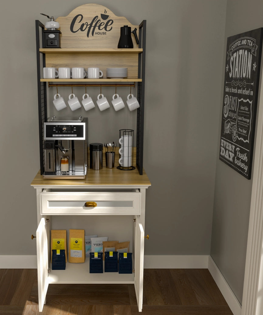Salina Premium Moonstone Coffee Corner - Moonstone Coffee Cabinet Made in Turkey to Order for UK Dining Room Interiors - Moonstone coffee cabinet by Netline Home Interior