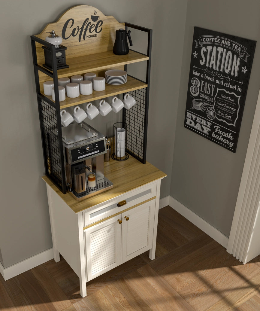 Salina Premium Moonstone Coffee Corner - Moonstone Coffee Cabinet Made in Turkey to Order for UK Dining Room Interiors - Moonstone coffee cabinet by Netline Home Interior
