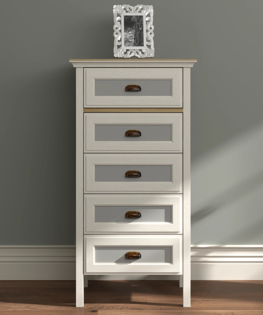 Alenya Premium Moonstone 5-Drawer Dresser - Moonstone Dresser Made in Turkey to Order for UK Bedroom Interiors - Moonstone dresser by Netline Home Interior