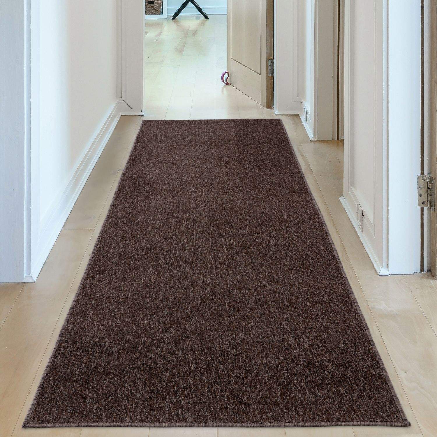 Flex Brown Low Pile Solid Rug