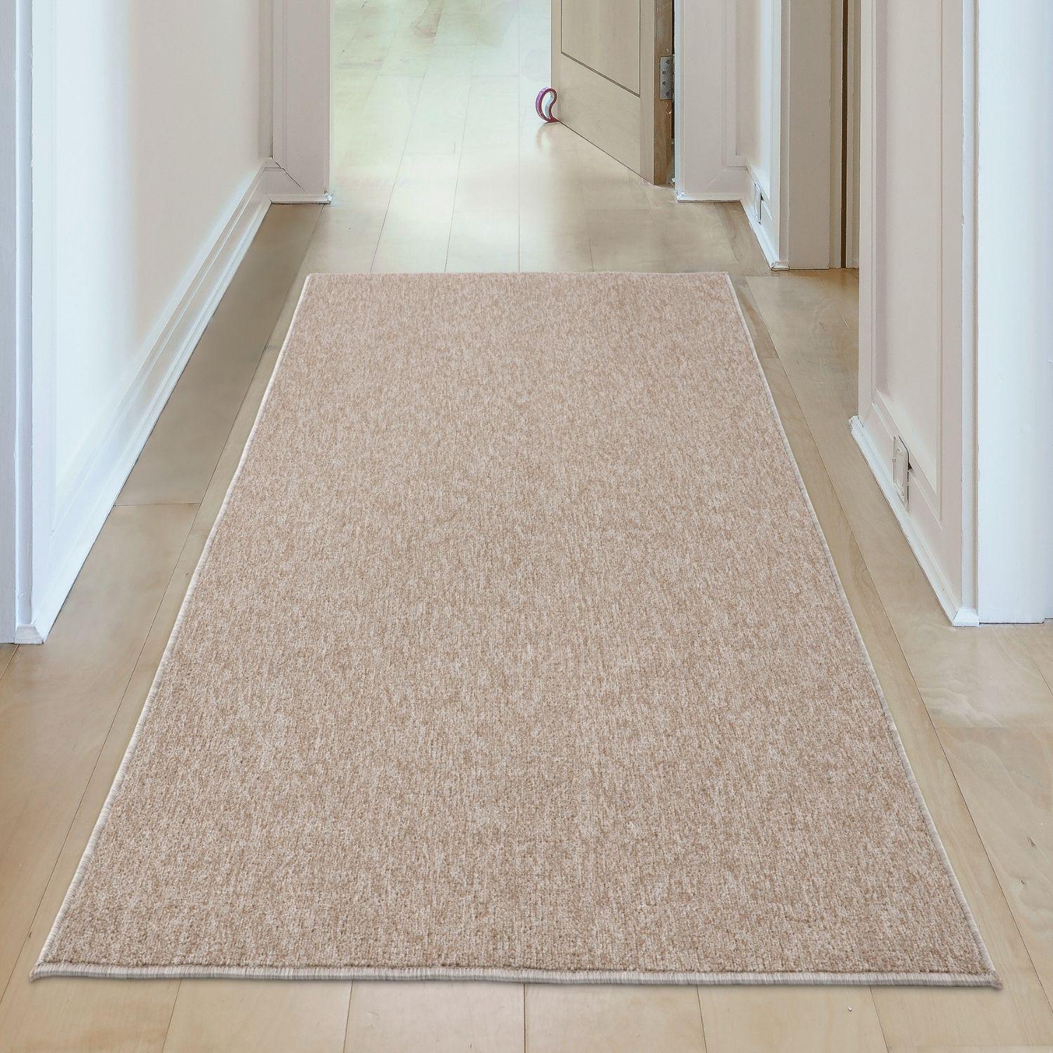 Flex Beige Low Pile Solid Rug