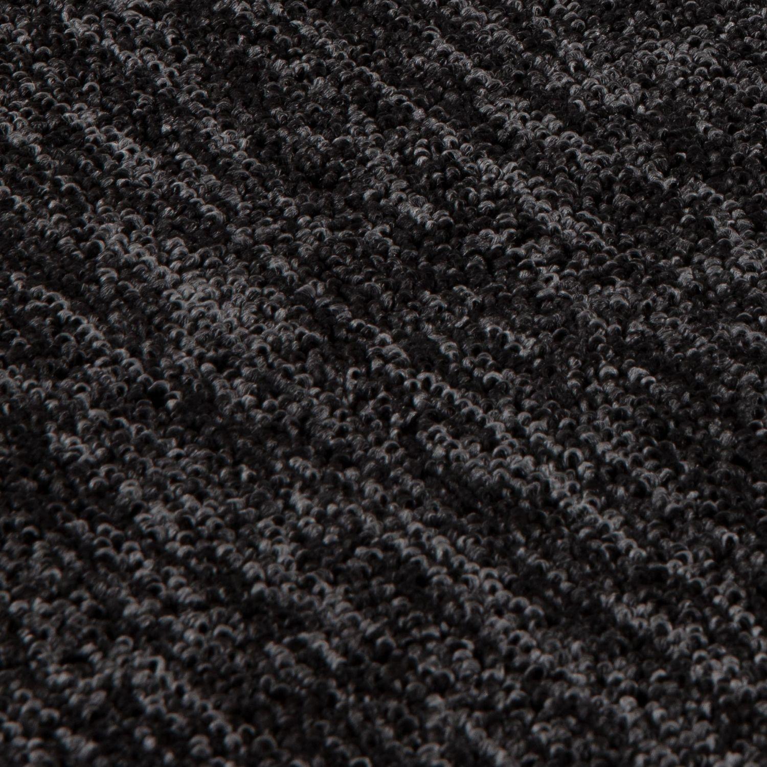 Flex Dark Grey Low Pile Solid  Rug
