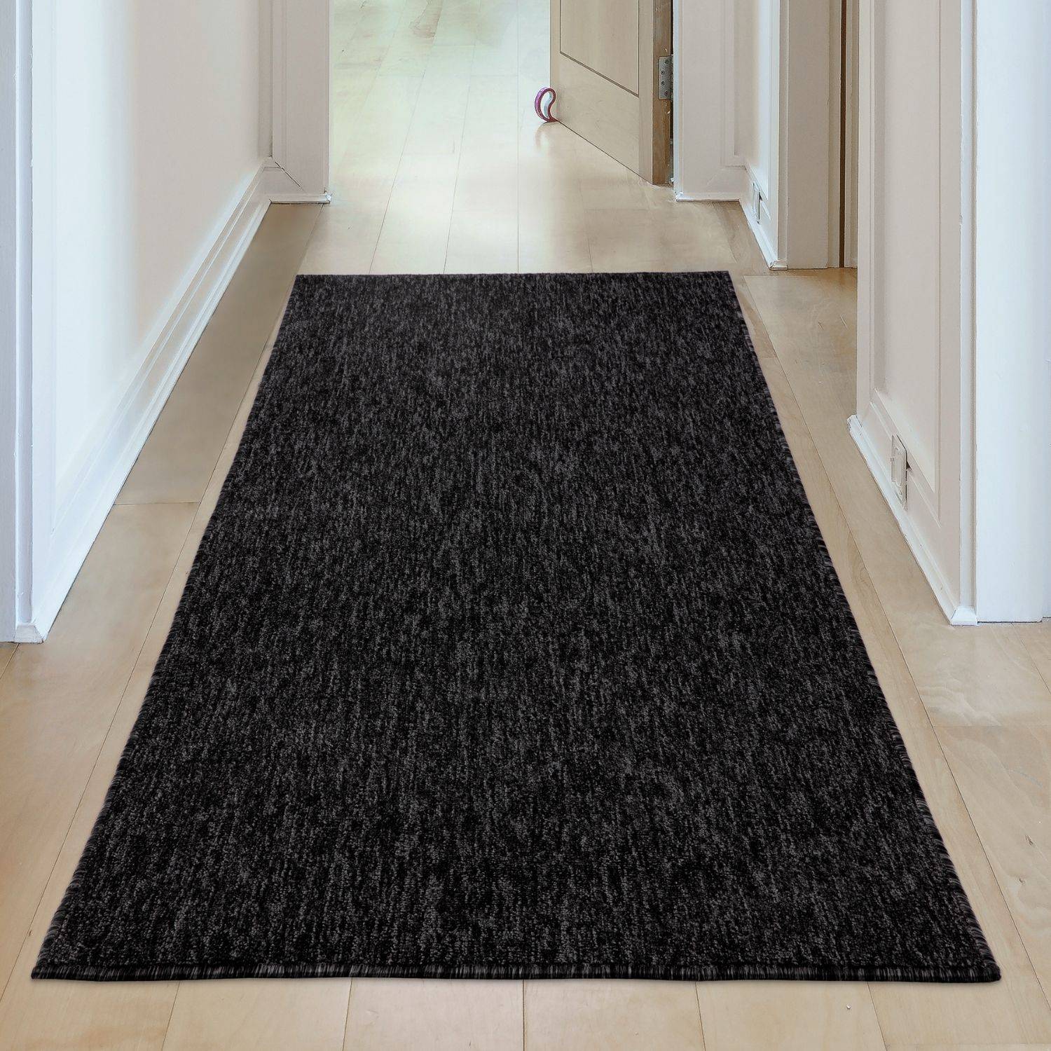 Flex Dark Grey Low Pile Solid  Rug