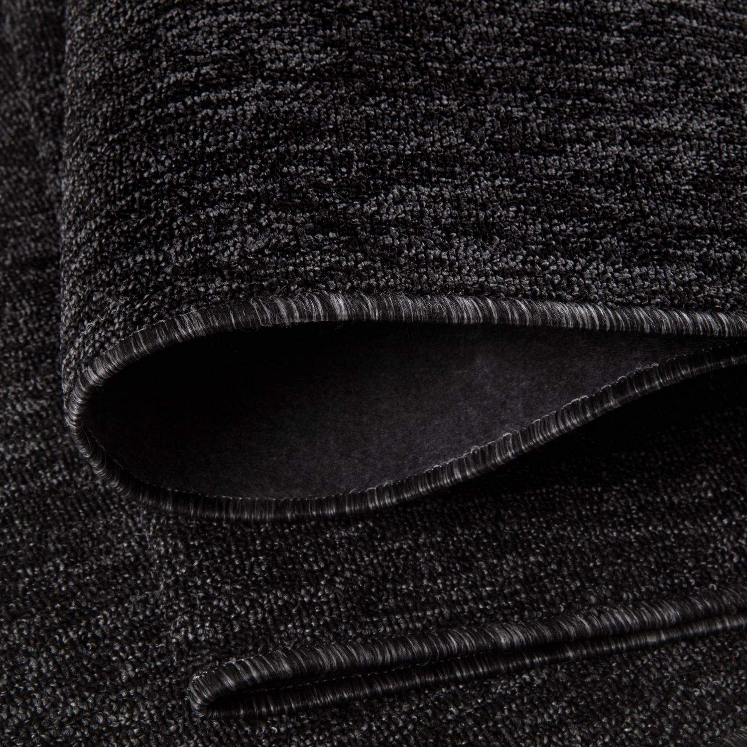 Flex Dark Grey Low Pile Solid  Rug