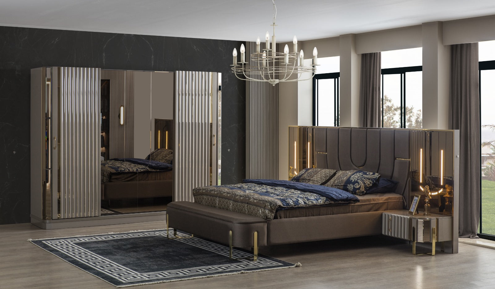 Luxori Bedroom (SK) by Netline Interiors