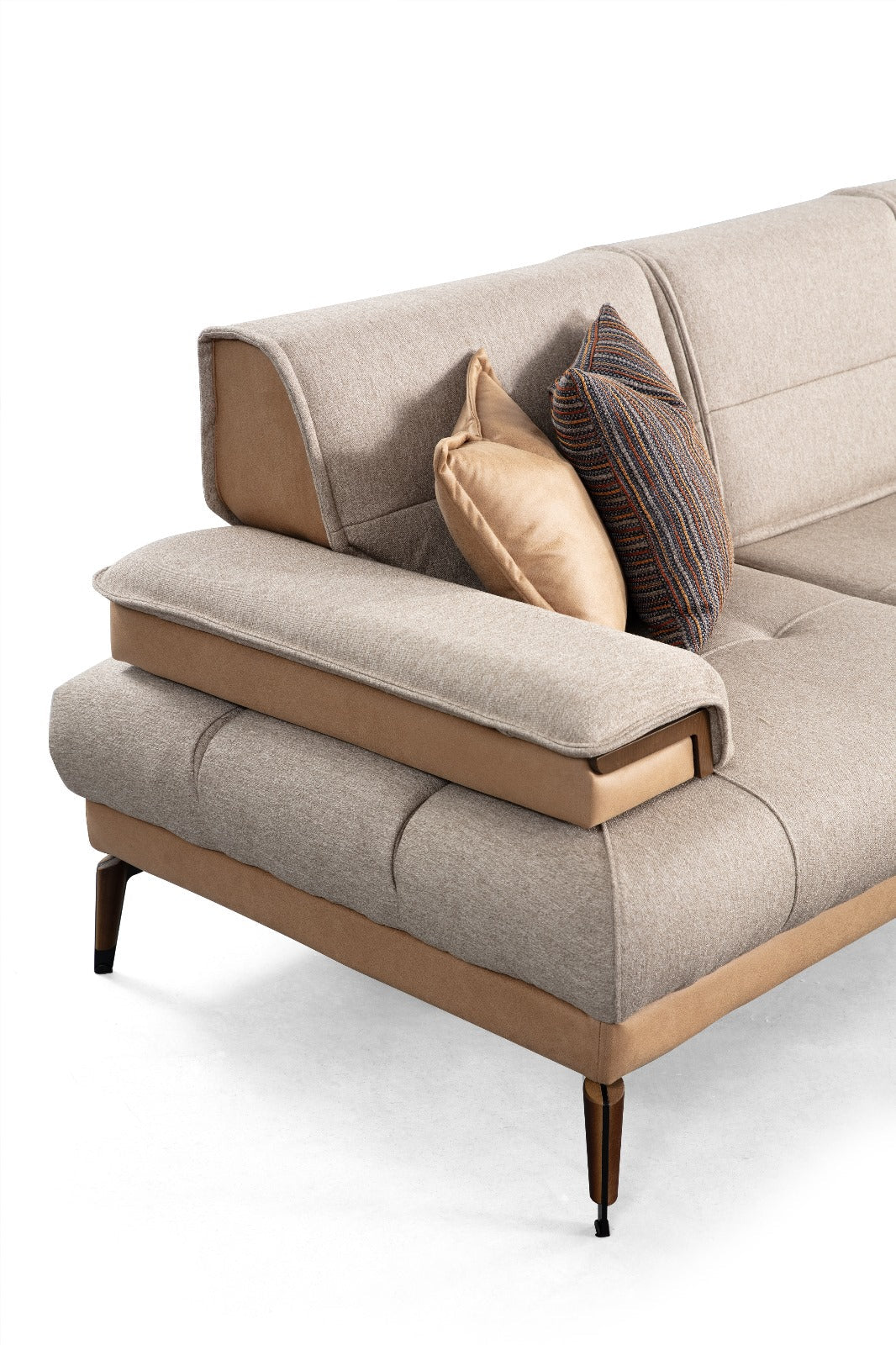 Netline Home Interior Vito Corner Sofa showcasing a spacious, comfortable lounge with plush cushions and modern design.