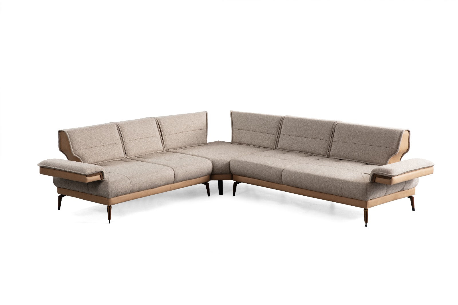 Netline Home Interior Vito corner sofa in a spacious lounge setting with plush cushions and modern design.