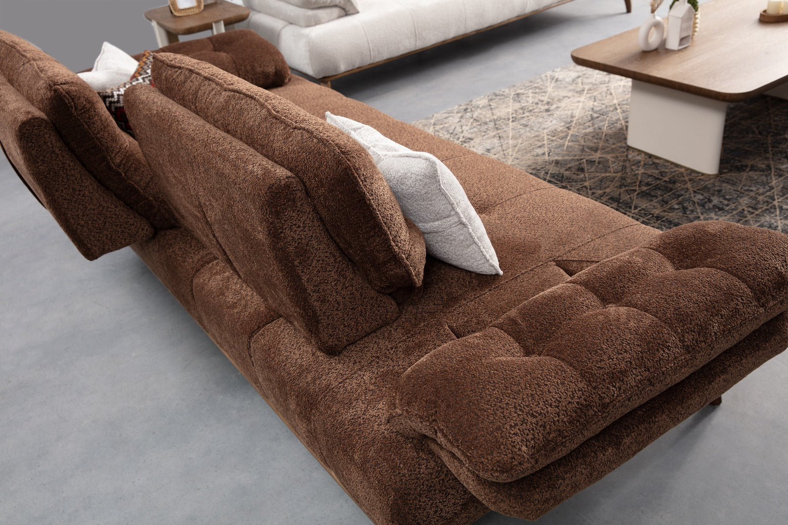 Latte 3 Seater Sofa by Netline Interiors