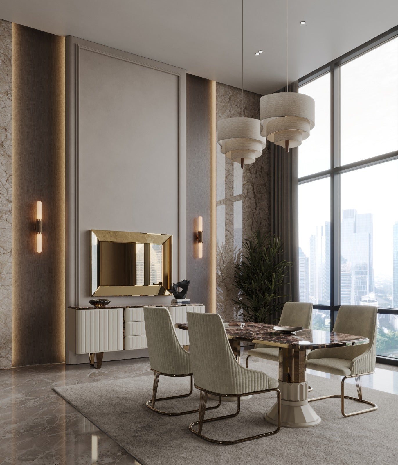 Joker Dining Room by Netline Interiors