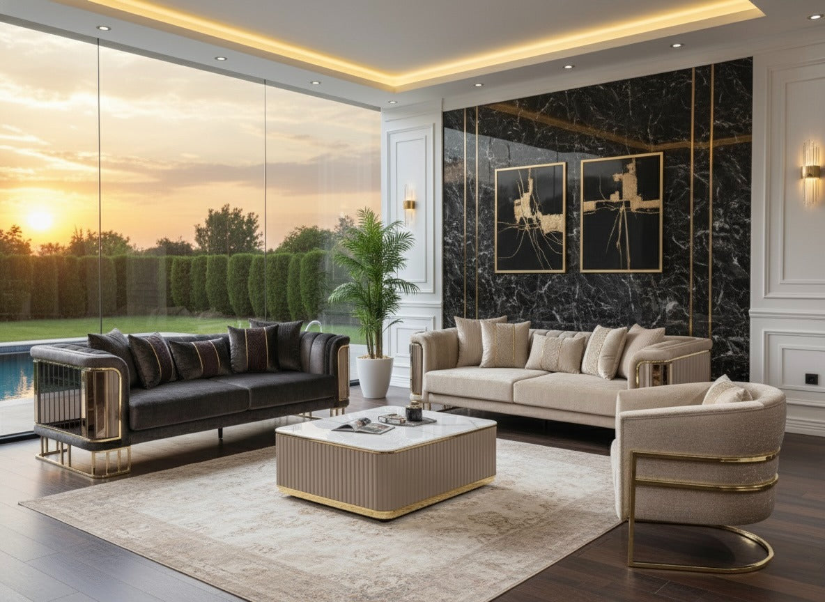 Luxori 3 Seater Sofa (SK) by Netline Interiors