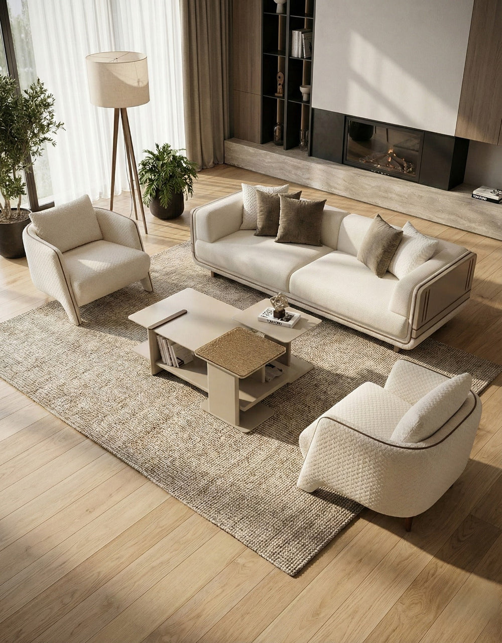 Luna Sofa Set (SK) by Netline Interiors