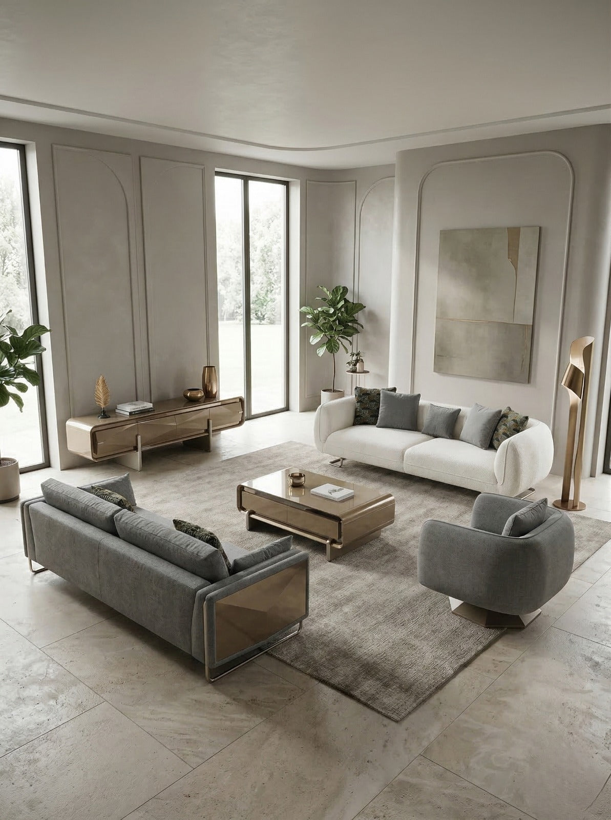 Monaco Sofa Set (SK) by Netline Interiors