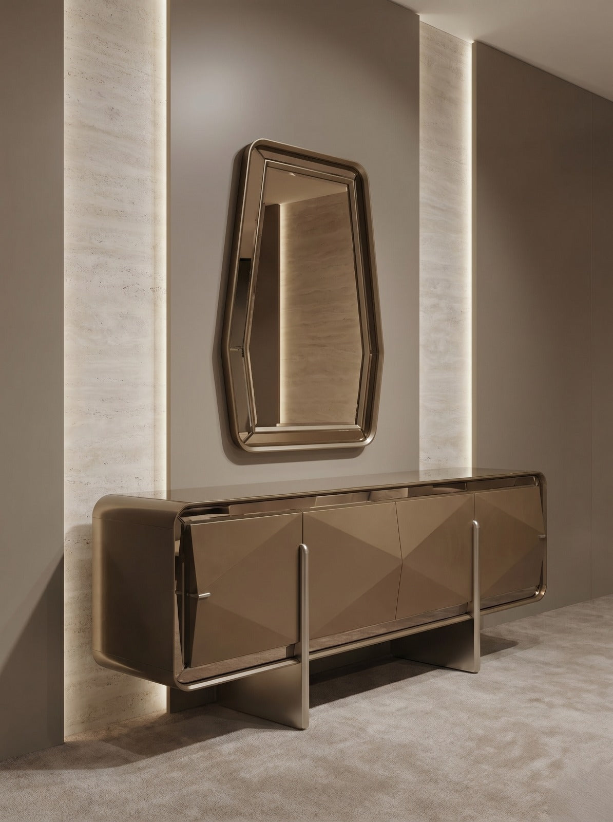 Monaco Dining Room (SK) by Netline Interiors