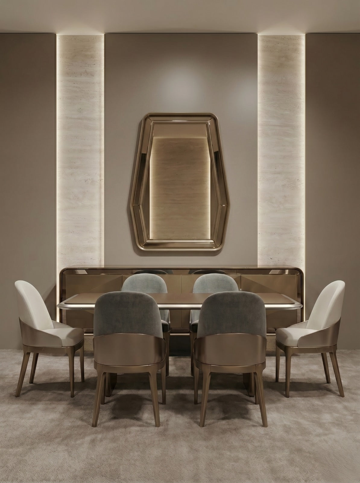 Monaco Dining Room (SK) by Netline Interiors