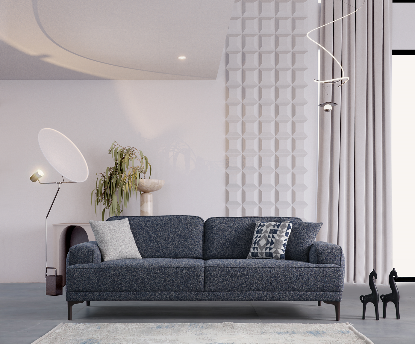 Sofya 3-Seater Sofa by Netline Interiors