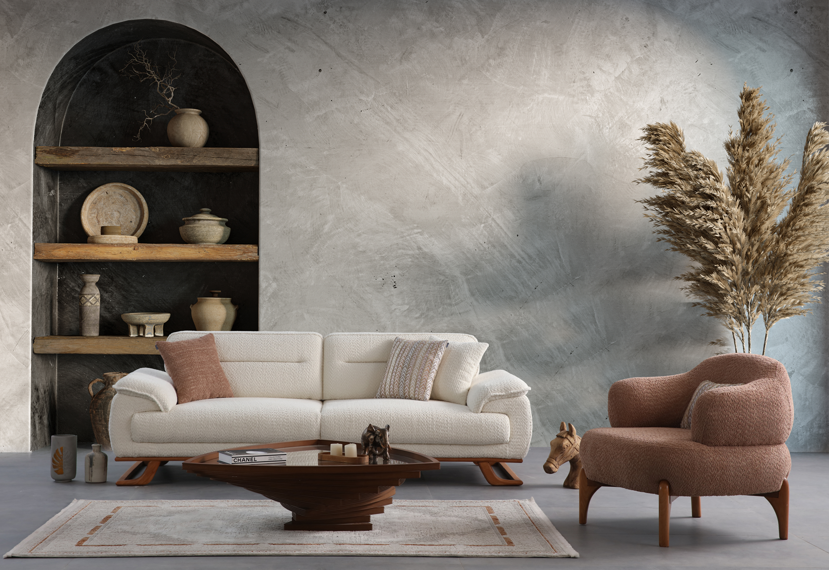 Alora Sofa Set - Modern Living Room Comfort