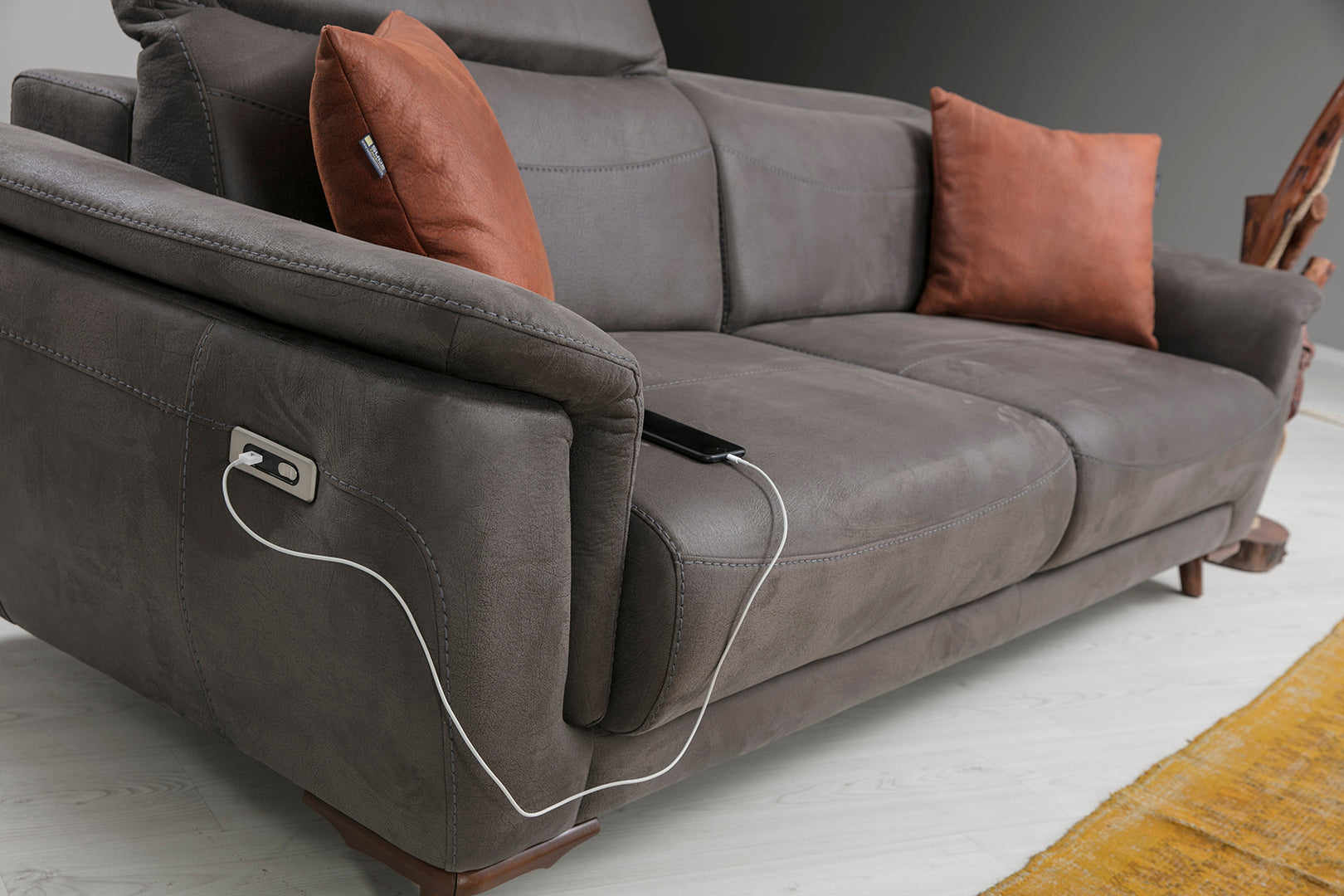 Armani 3-seater recliner sofa by Netline Home Interior, featuring plush cushions and a modern design for relaxed everyday comfort.