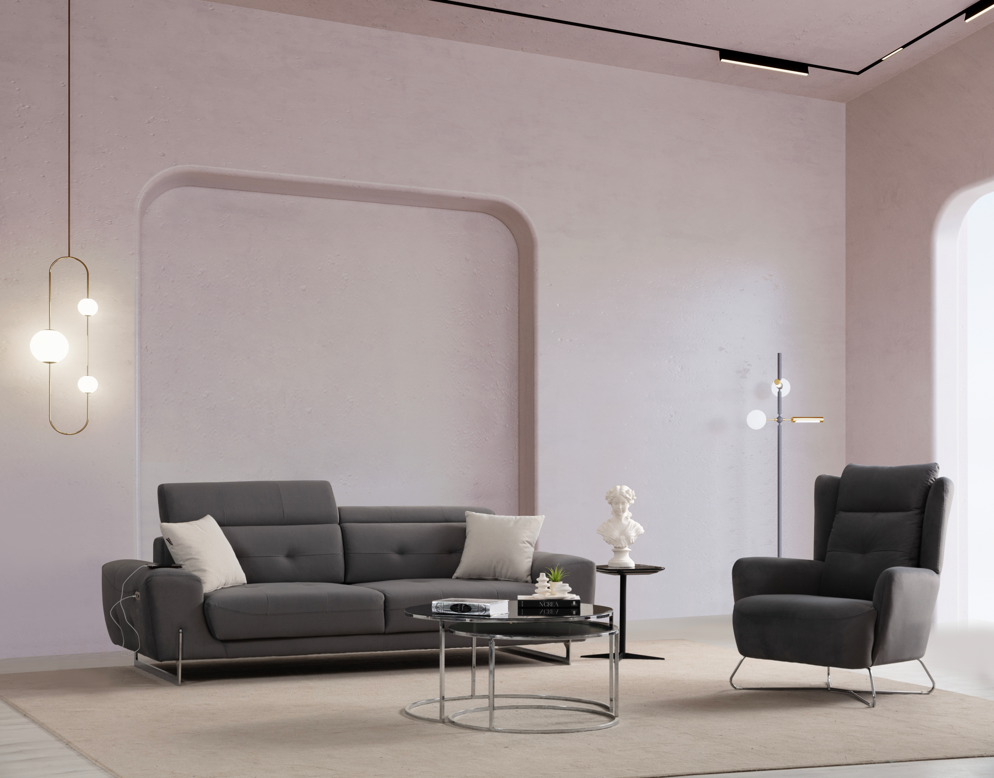 Lora Sofa Set by Netline Interiors