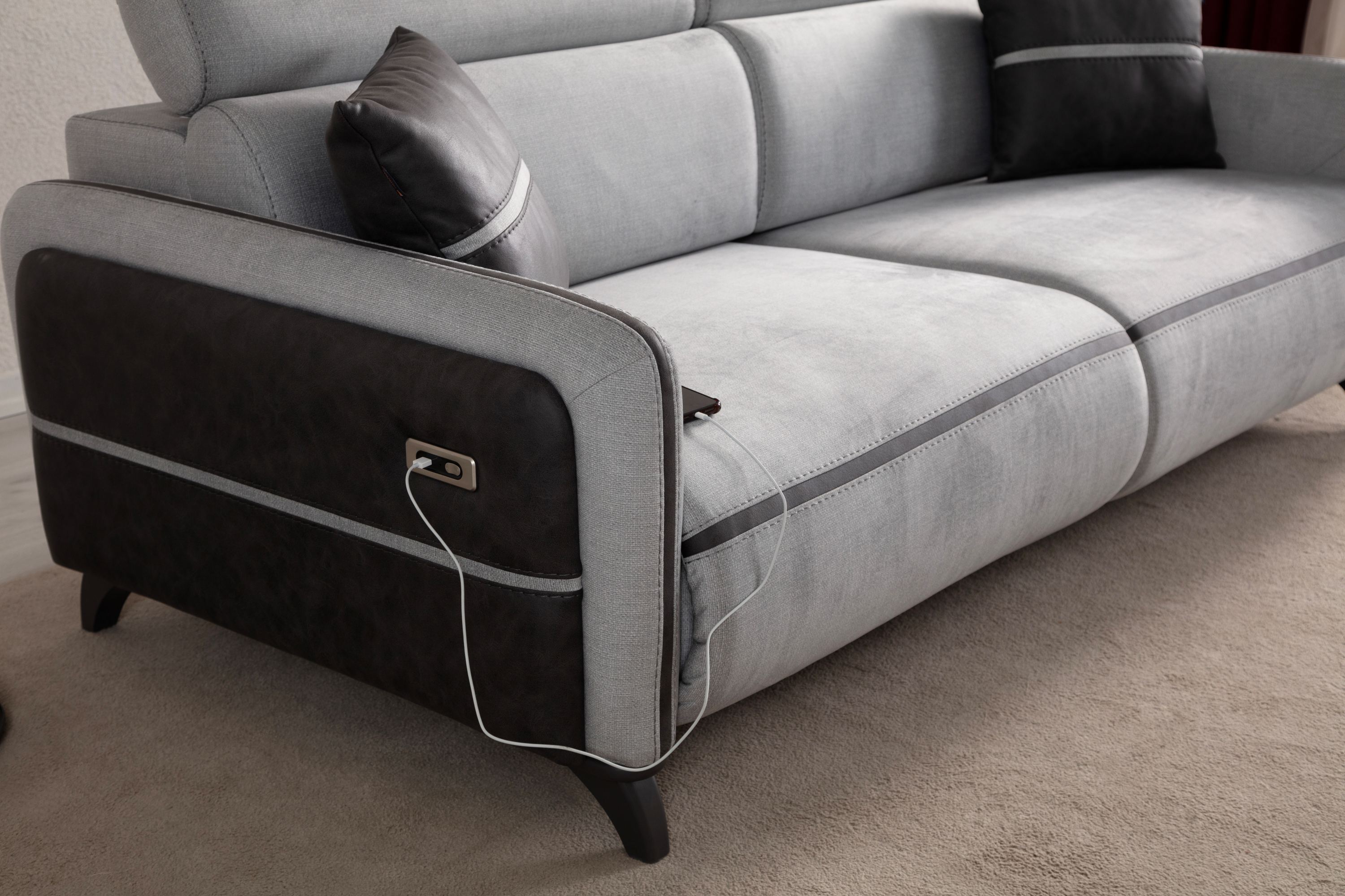 Delhi Recliner 3 Seater Sofa by Netline Interiors