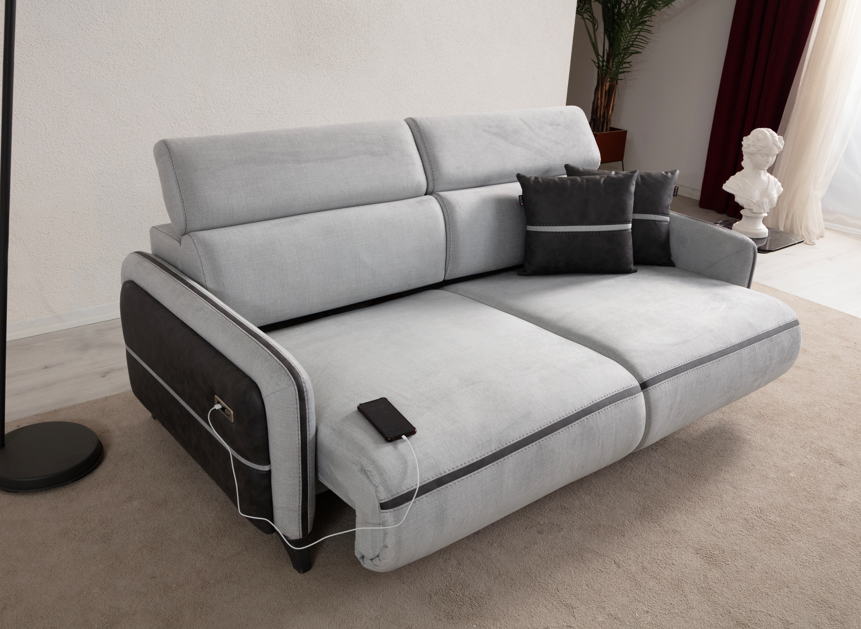 Delhi Recliner 3 Seater Sofa by Netline Interiors