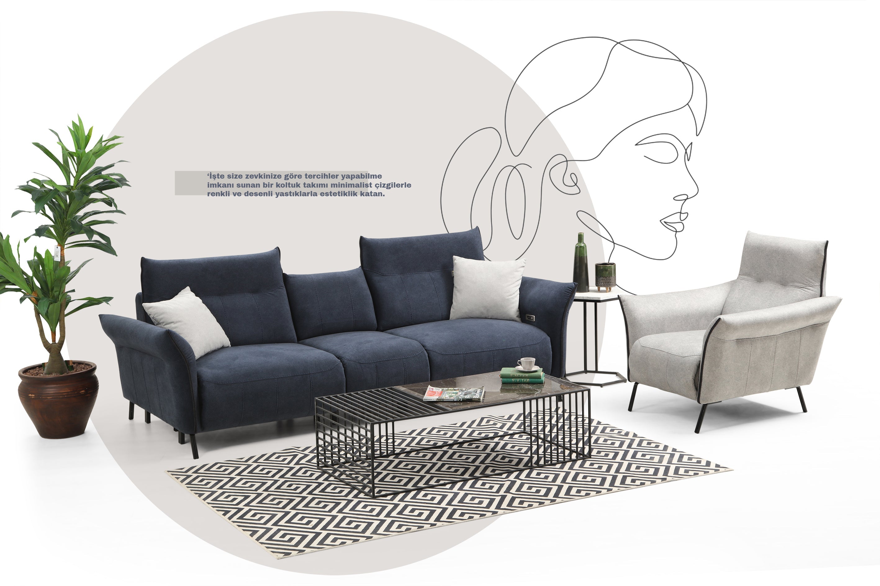 Mozart Sofa Set by Netline Interiors